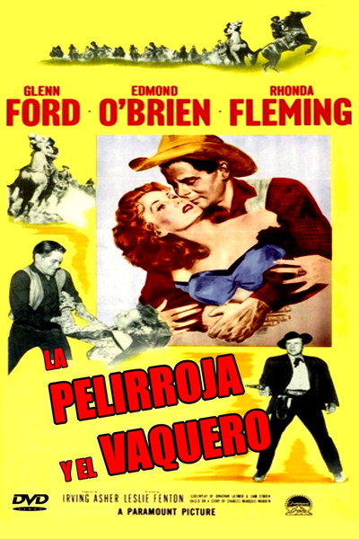 Póster de La pelirroja y el vaquero
