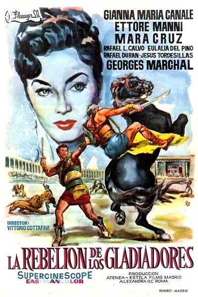 Póster de La rebelión de los gladiadores
