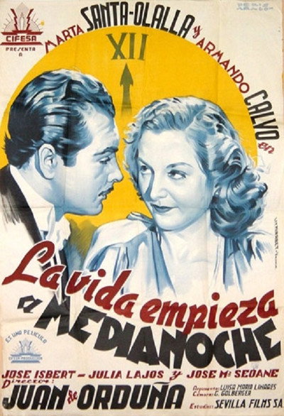 Póster de La vida empieza a medianoche