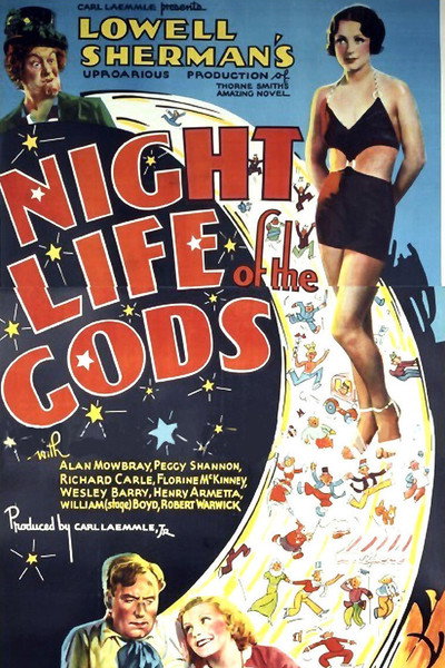 Póster de La vida nocturna de los dioses