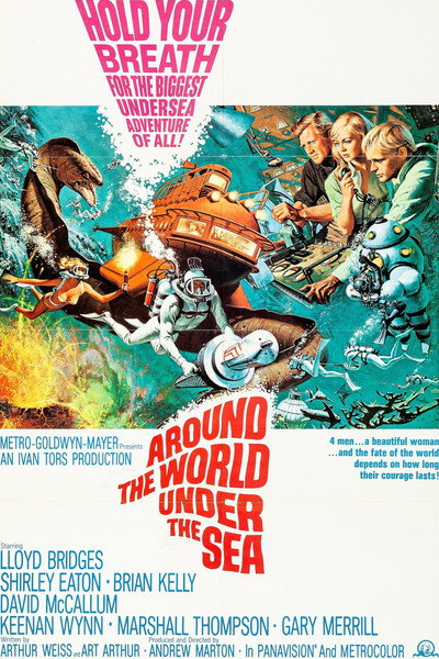 Póster de La vuelta al mundo bajo el mar