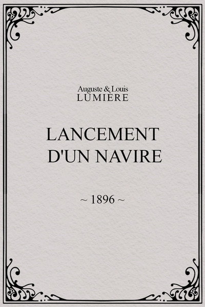 Póster de Lancement d'un navire
