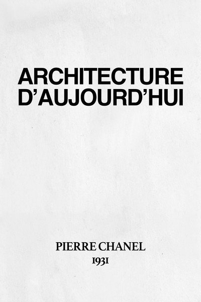 Póster de L'architecture d'aujourd'hui