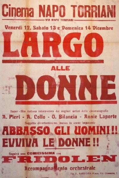 Póster de Largo alle donne!