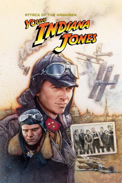 Póster de Las aventuras del joven Indiana Jones: El ataque de los hombres halcón