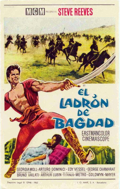 Póster de Las aventuras del ladrón de Bagdad