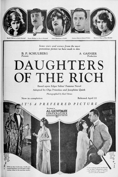 Póster de Las hijas de los hombres ricos