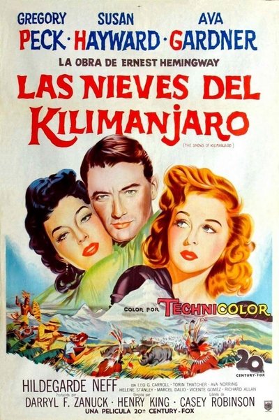 Póster de Las nieves del Kilimanjaro
