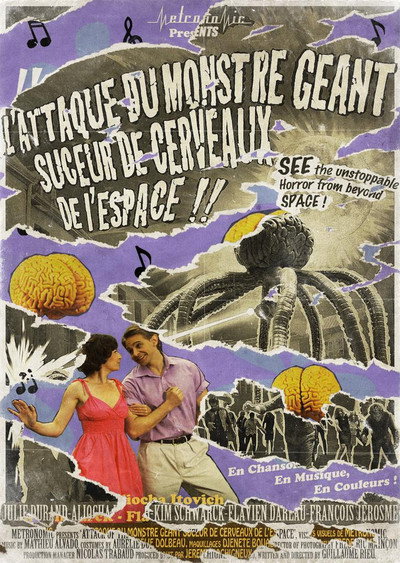 Póster de L'attaque du monstre géant suceur de cerveaux de l'espace