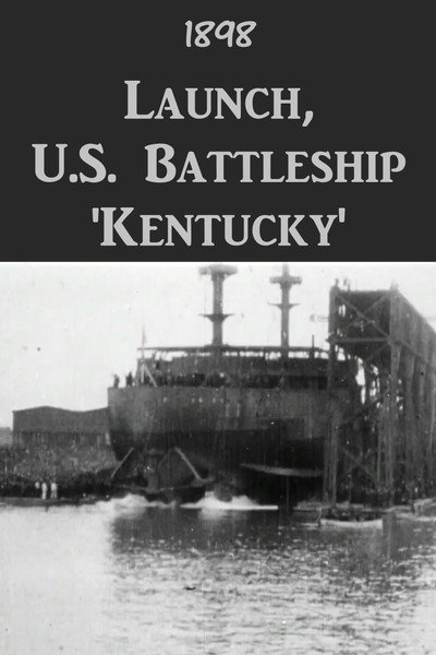 Póster de Launch, U.S. Battleship 'Kentucky'