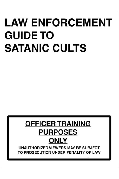 Póster de Law Enforcement Guide to Satanic Cults