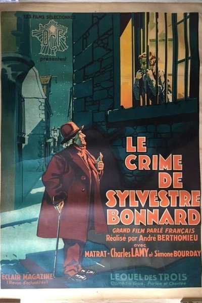 Póster de Le crime de Sylvestre Bonnard