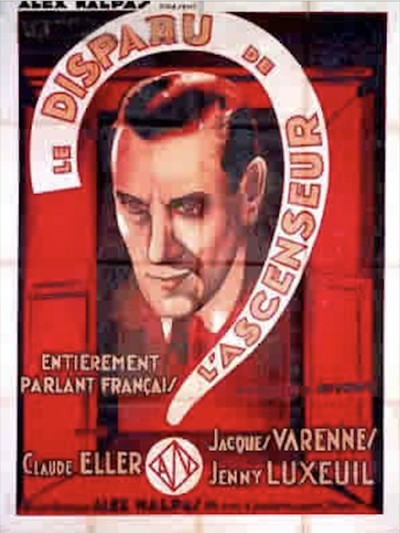 Póster de Le disparu de l'ascenseur