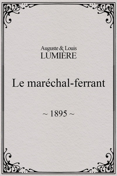 Póster de Le maréchal-ferrant