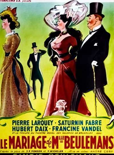 Póster de Le mariage de Mademoiselle Beulemans