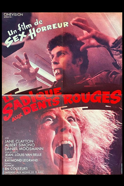Póster de Le sadique aux dents rouges