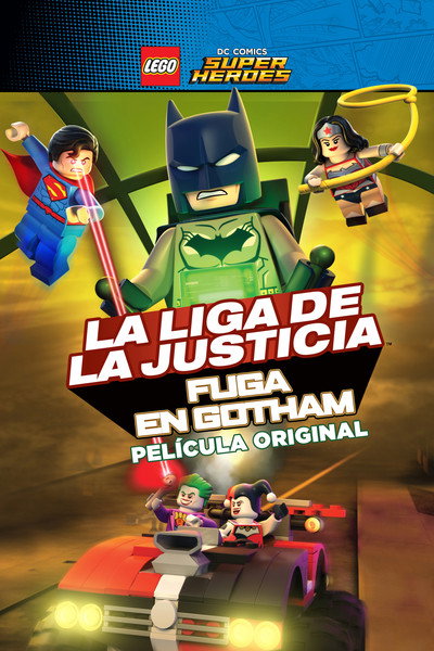 Póster de Lego DC Comics Super Heroes: La Liga de la Justicia - Huida de Gotham City