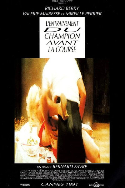 Póster de L'entraînement du champion avant la course