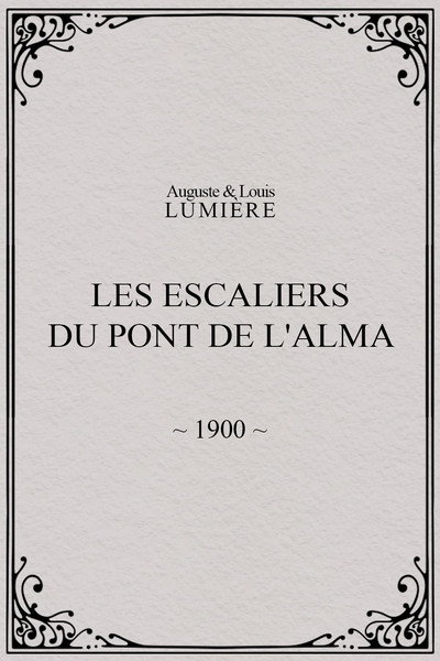 Póster de Les Escaliers du Pont de l'Alma