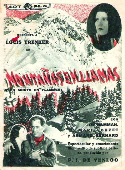 Póster de Les monts en flammes