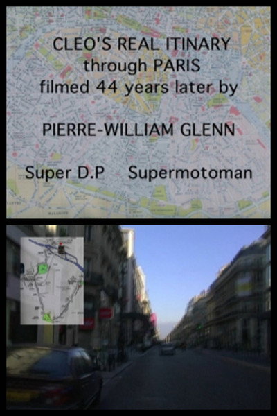 Póster de Les trajets réels de Cléo dans Paris