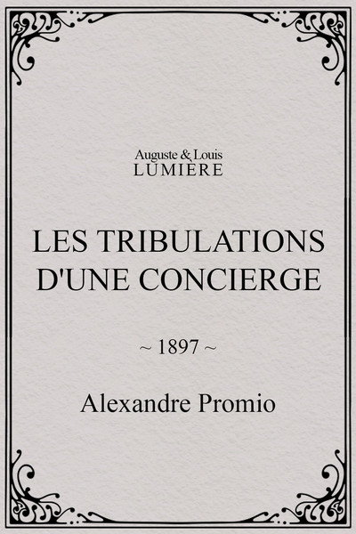 Póster de Les tribulations d'une concierge