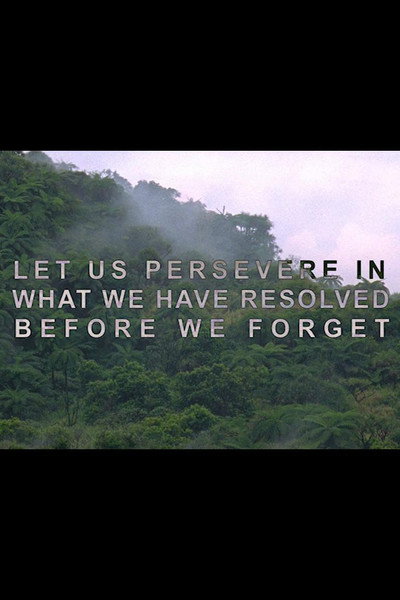 Póster de Let Us Persevere in What We Have Resolved Before We Forget