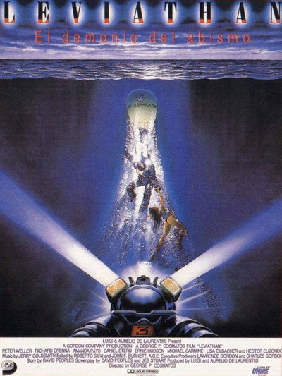 Póster de Leviathan, terror en la profundidad