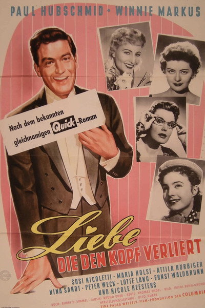 Póster de Liebe, die den Kopf verliert