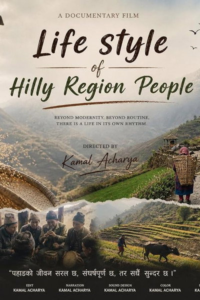 Póster de Life style of hilly region people.