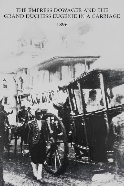 Póster de l'Impératrice mère et la grande duchesse [de Turquie] Eugénie [Xénia] en carrosse [Moscou]