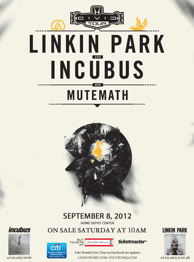 Póster de Linkin Park Live Honda Civic Tour