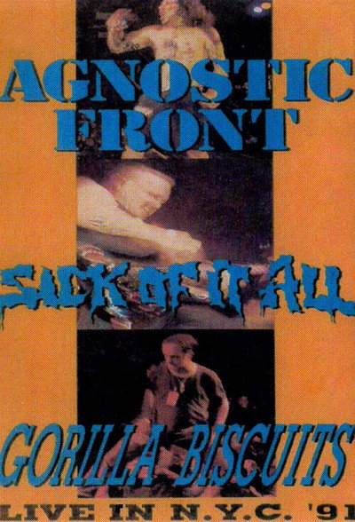 Póster de Live in New York: Agnostic Front, Sick of It All, Gorilla Biscuits