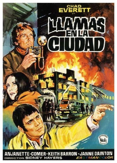 Póster de Llamas en la ciudad
