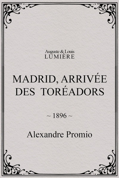 Póster de Llegada de la cuadrilla Mazzantini