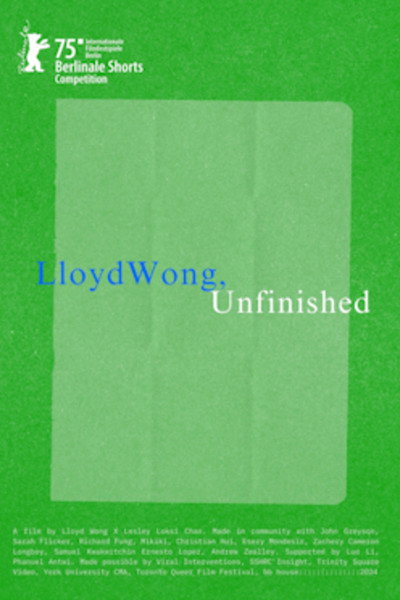 Póster de Lloyd Wong, Unfinished