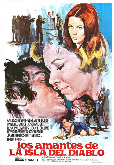 Póster de Los amantes de la isla del diablo