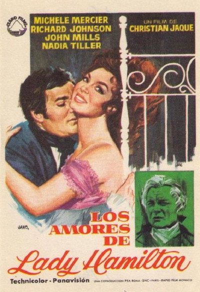 Póster de Los amores de Lady Hamilton