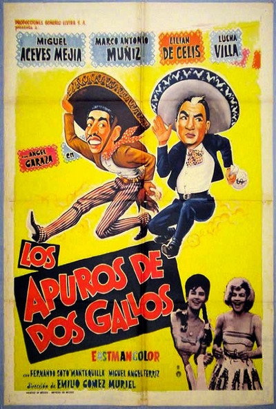 Póster de Los apuros de dos gallos