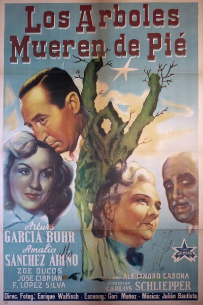Póster de Los árboles mueren de pie