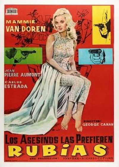 Póster de Los asesinos las prefieren rubias