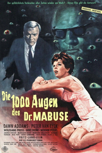 Póster de Los crímenes del doctor Mabuse
