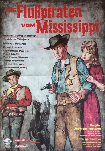 Póster de Los cuatreros del Mississippi