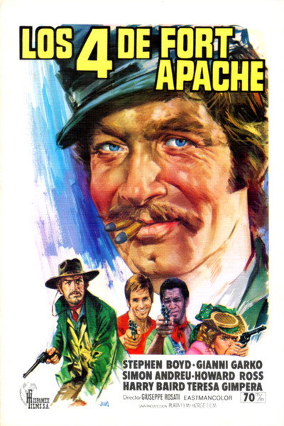 Póster de Los cuatro de Fort Apache