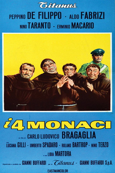 Póster de Los cuatro monjes