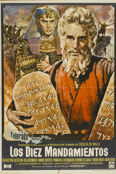 Póster de Los diez mandamientos