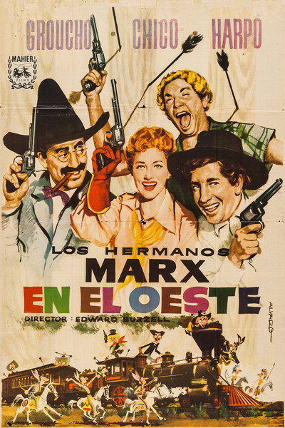 Póster de Los hermanos Marx en el Oeste