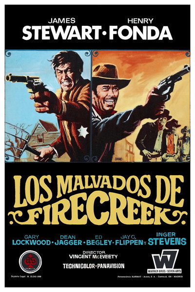 Póster de Los malvados de Firecreek