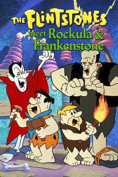 Póster de Los picapieda en - Un encuentro con Piedrácula y Frankenpiedra
