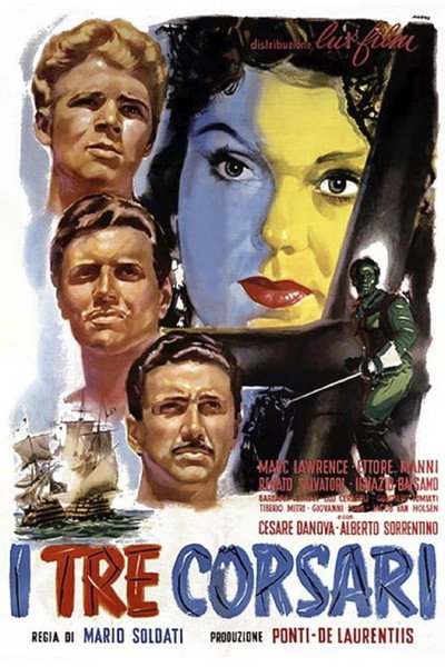 Póster de Los tres corsarios